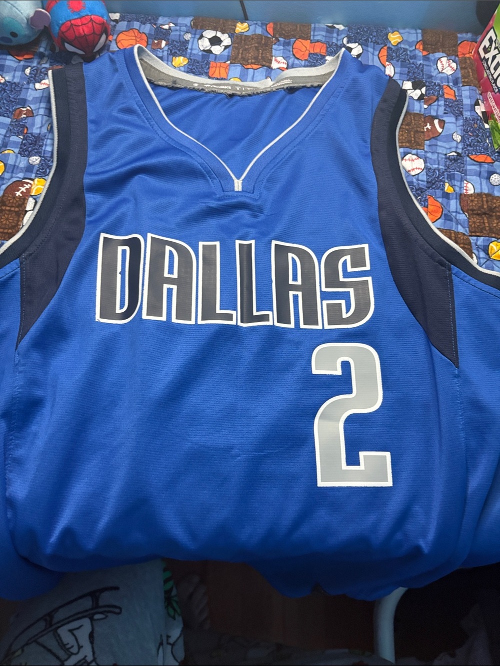 NBA Dallas Blue and White Basketball Jersey #2